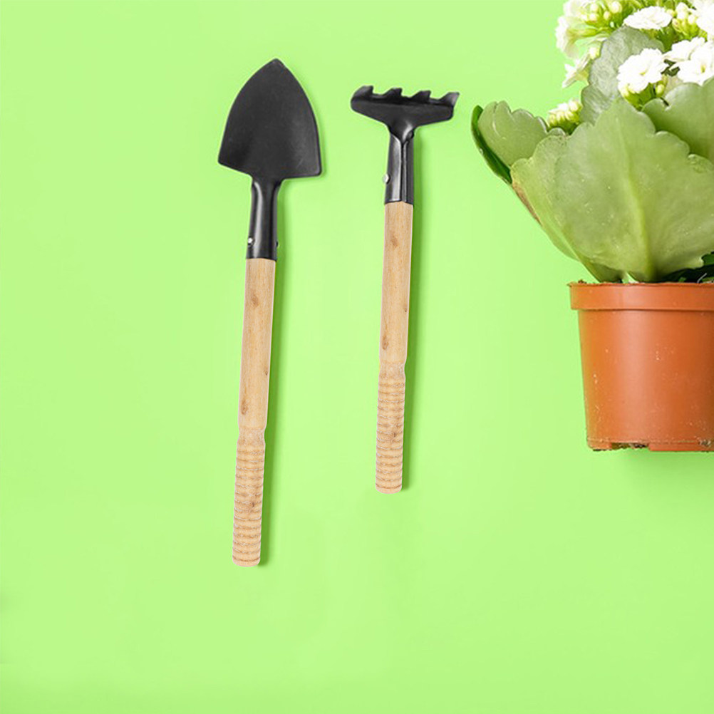 Gardening Tools Wooden - Conjunto de 5 Peças de Cabos