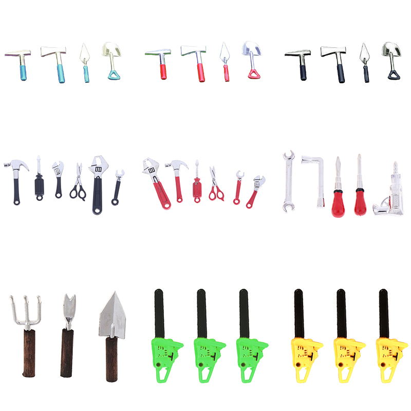 Gardening Tools Shop - 3/4/5/6pcs casa de bonecas kits de