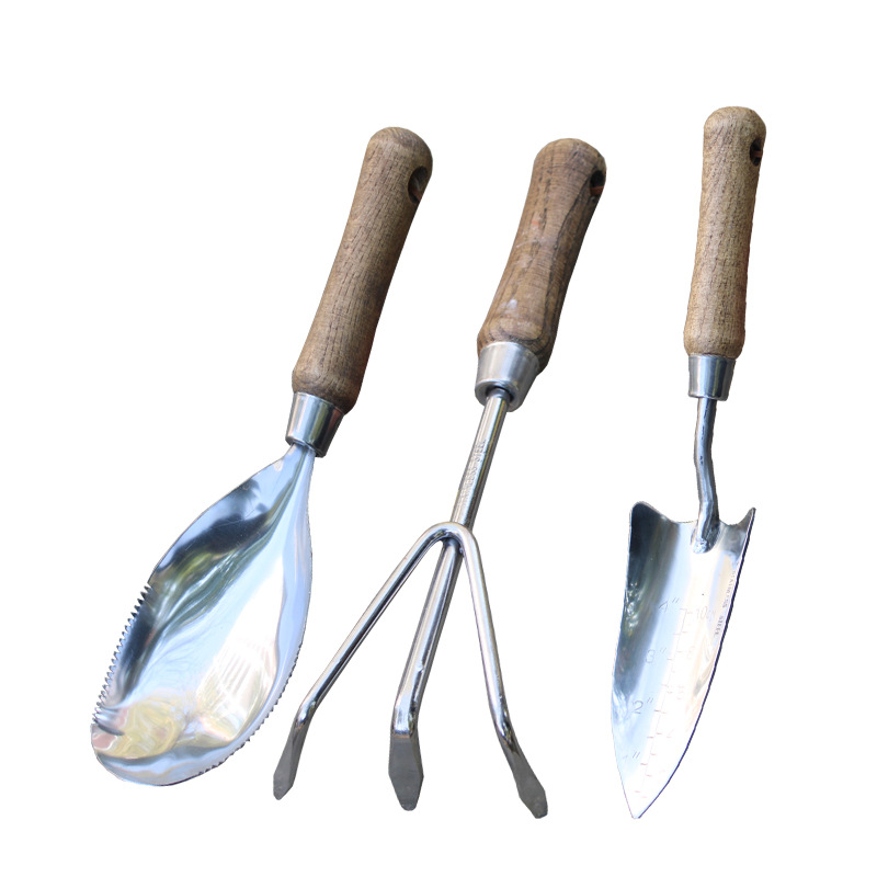 Gardening Tools Wooden - Conjunto de Ferramentas de Jardim em