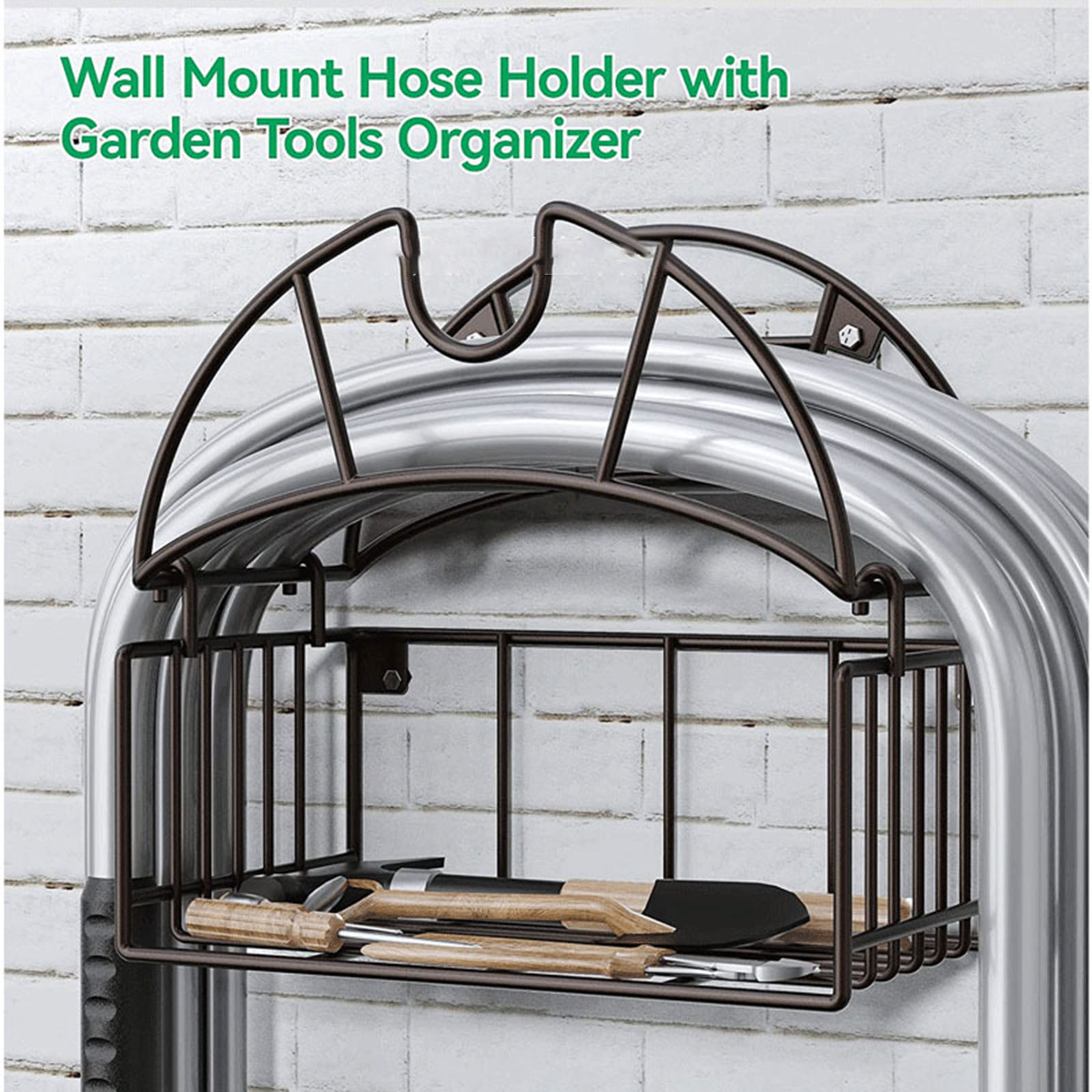 Gardening Tools Organiser - Suporte de mangueira de jardim para