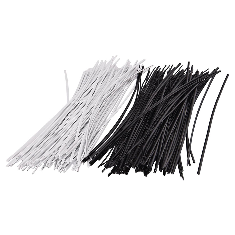 Garden Wire Twist Tie - 100 pçs preto branco cabo de