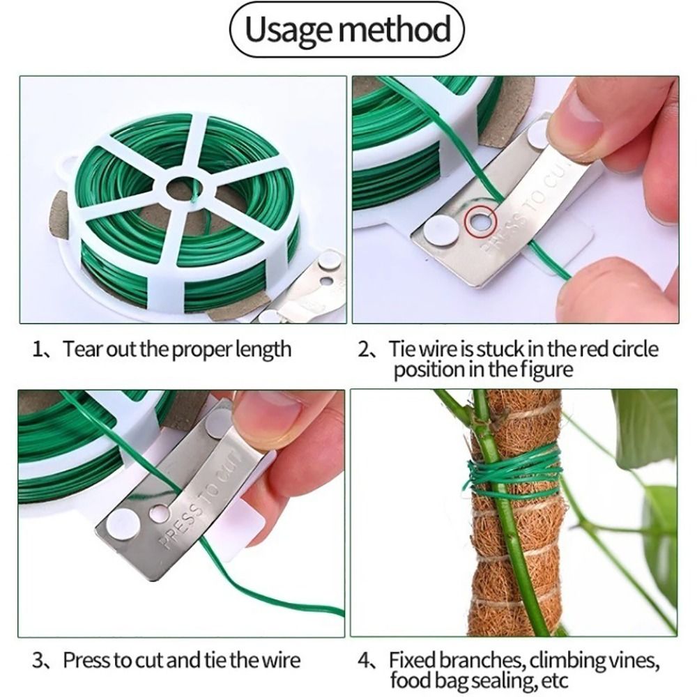 1 pçs fio de ferro laços de ca - Garden Wire Twist Tie avaliação e preço