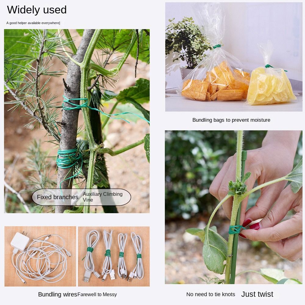 20/50/100m laços de cabo de ja - Garden Wire Twist Tie avaliação e preço
