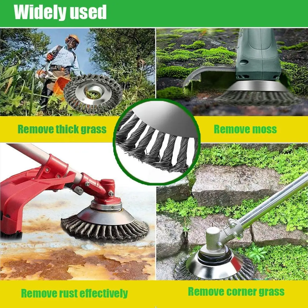 Escova de Aço para Roçadeira 4 - Gardening Tools Shop avaliação e preço