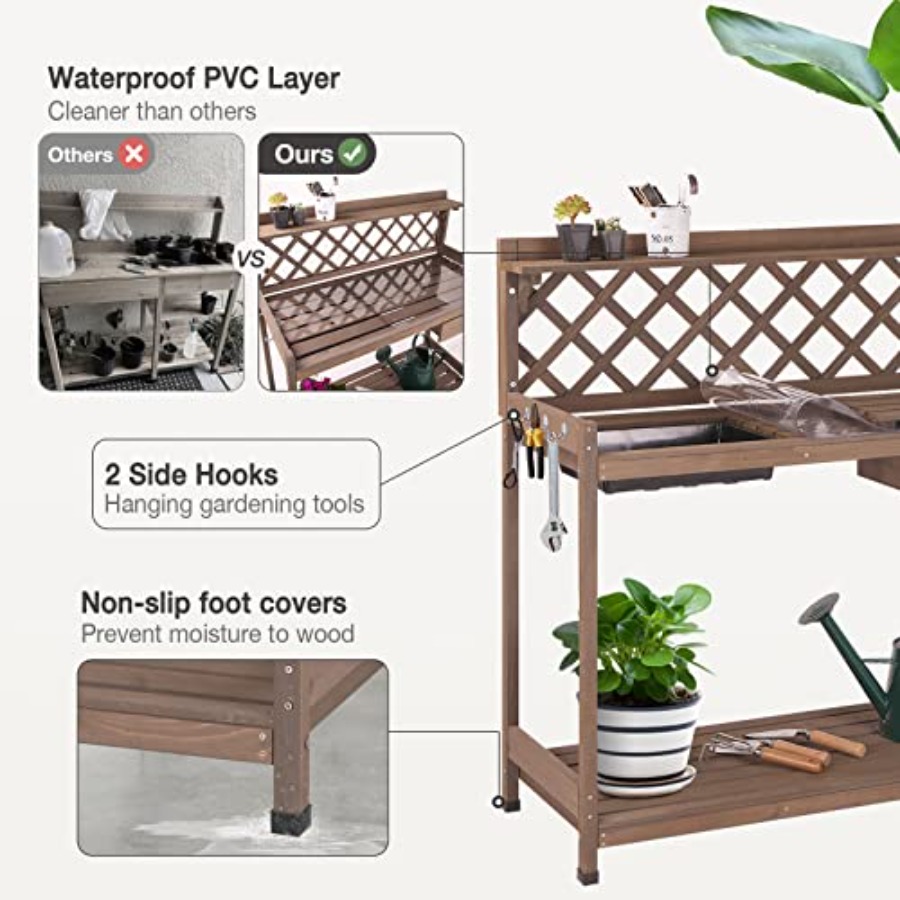 Bancada de Jardinagem para Uso - Gardening Tools Wooden avaliação e preço