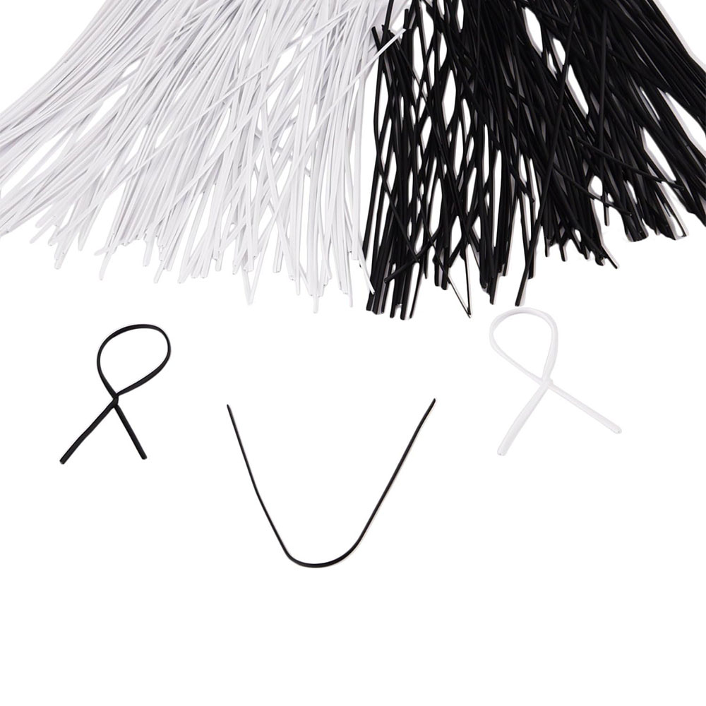100 pçs preto branco cabo de j - Garden Wire Twist Tie avaliação e preço