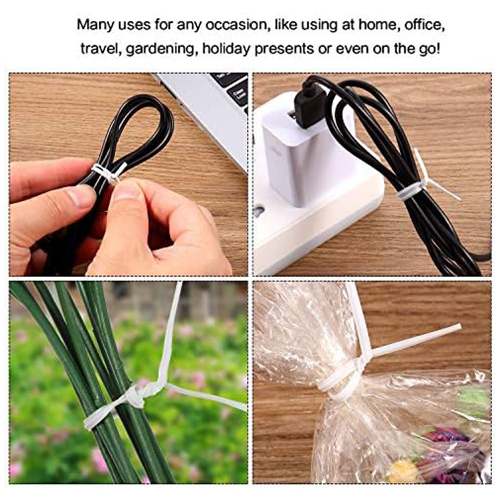 100 pçs preto branco cabo de j - Garden Wire Twist Tie avaliação e preço