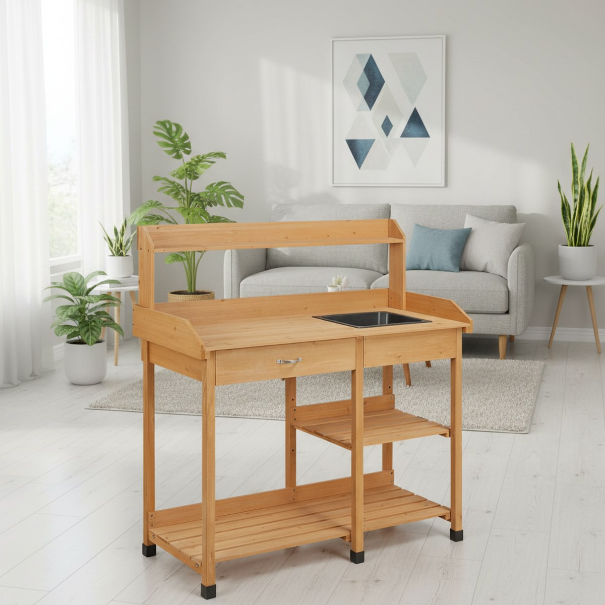 Bancada de Jardinagem em Madei - Gardening Tools Wooden avaliação e preço
